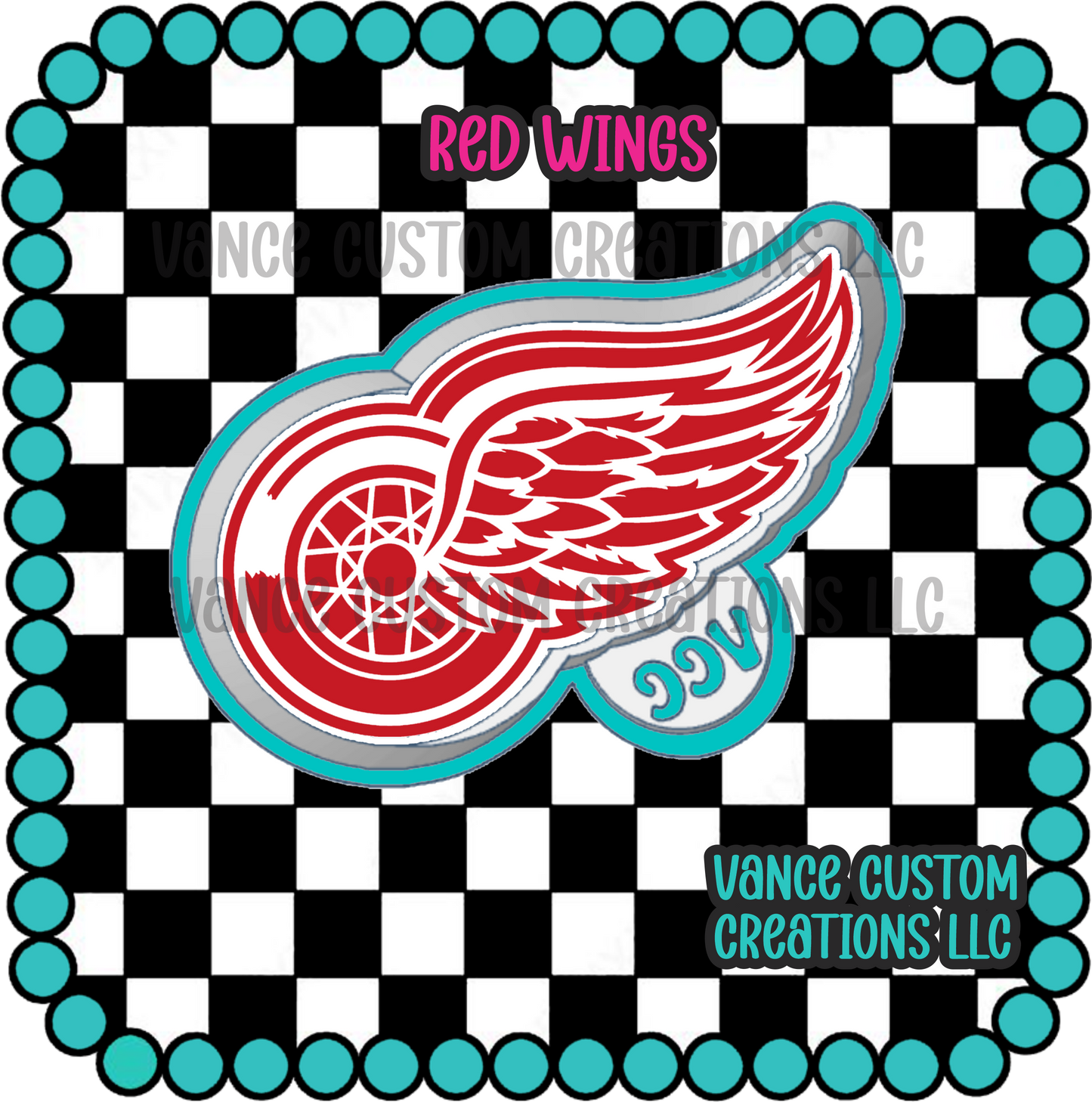 Red Wings Freshie Mold