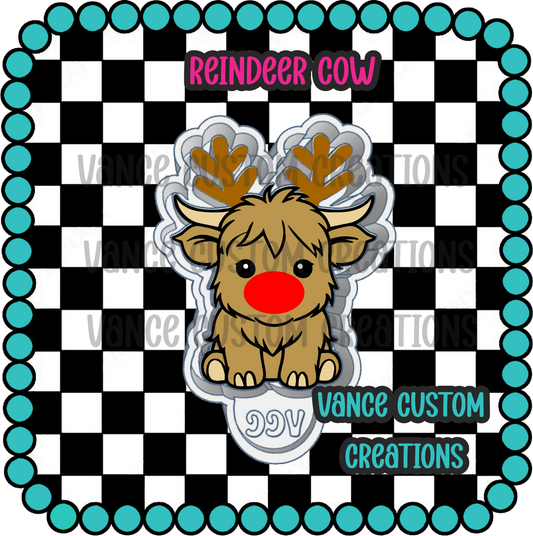 Reindeer Cow Freshie Mold