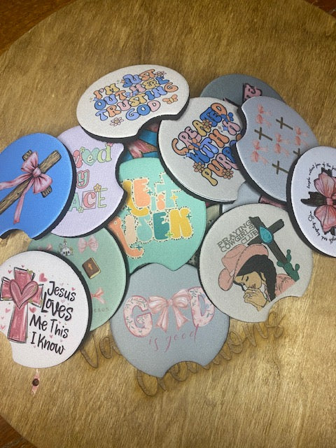 Religious Car Coasters