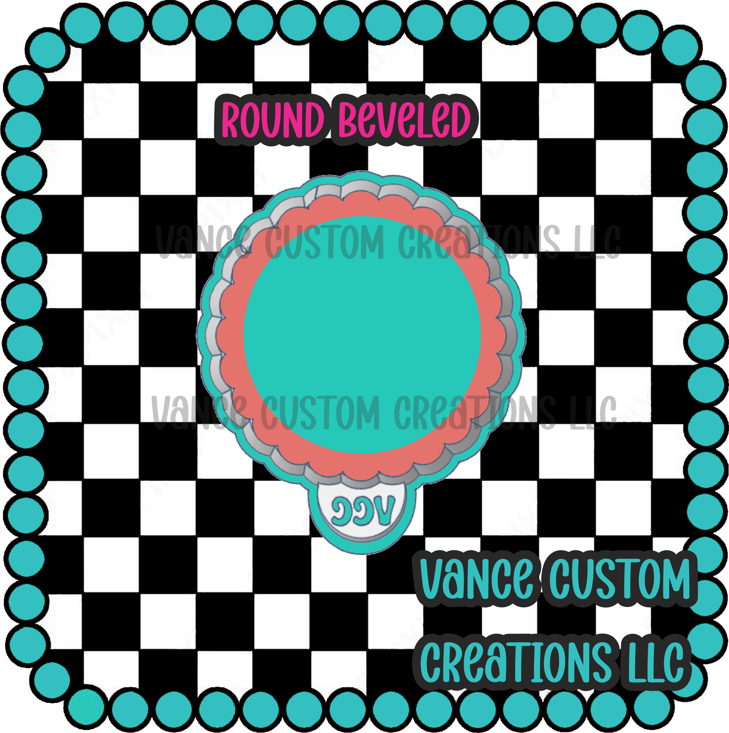 Round Beveled Freshie Mold – Vance Custom Creations