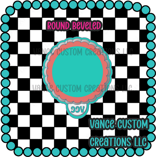 Round Beveled Freshie Mold