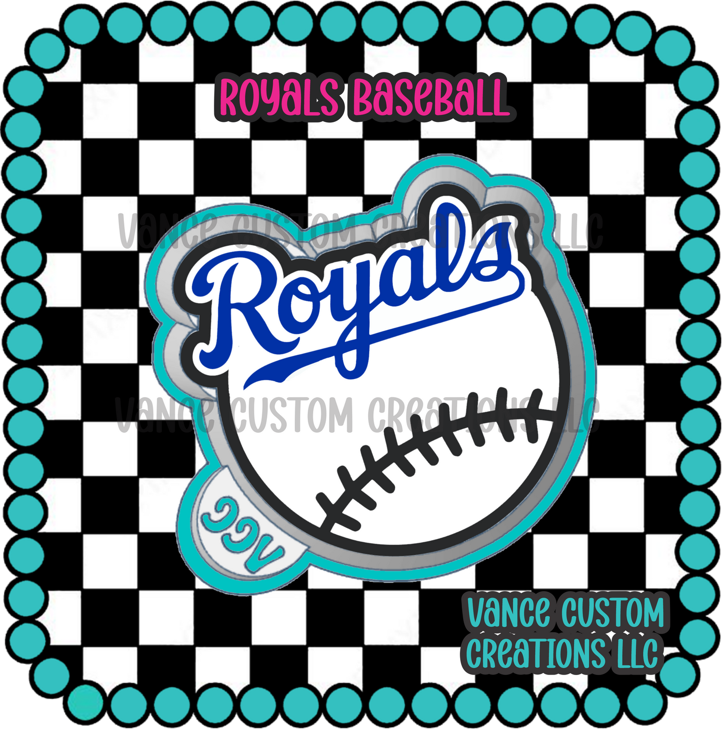Royals Baseball Freshie Mold