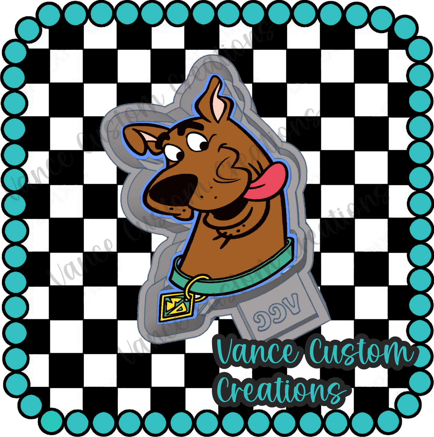 Scooby Head Freshie Mold