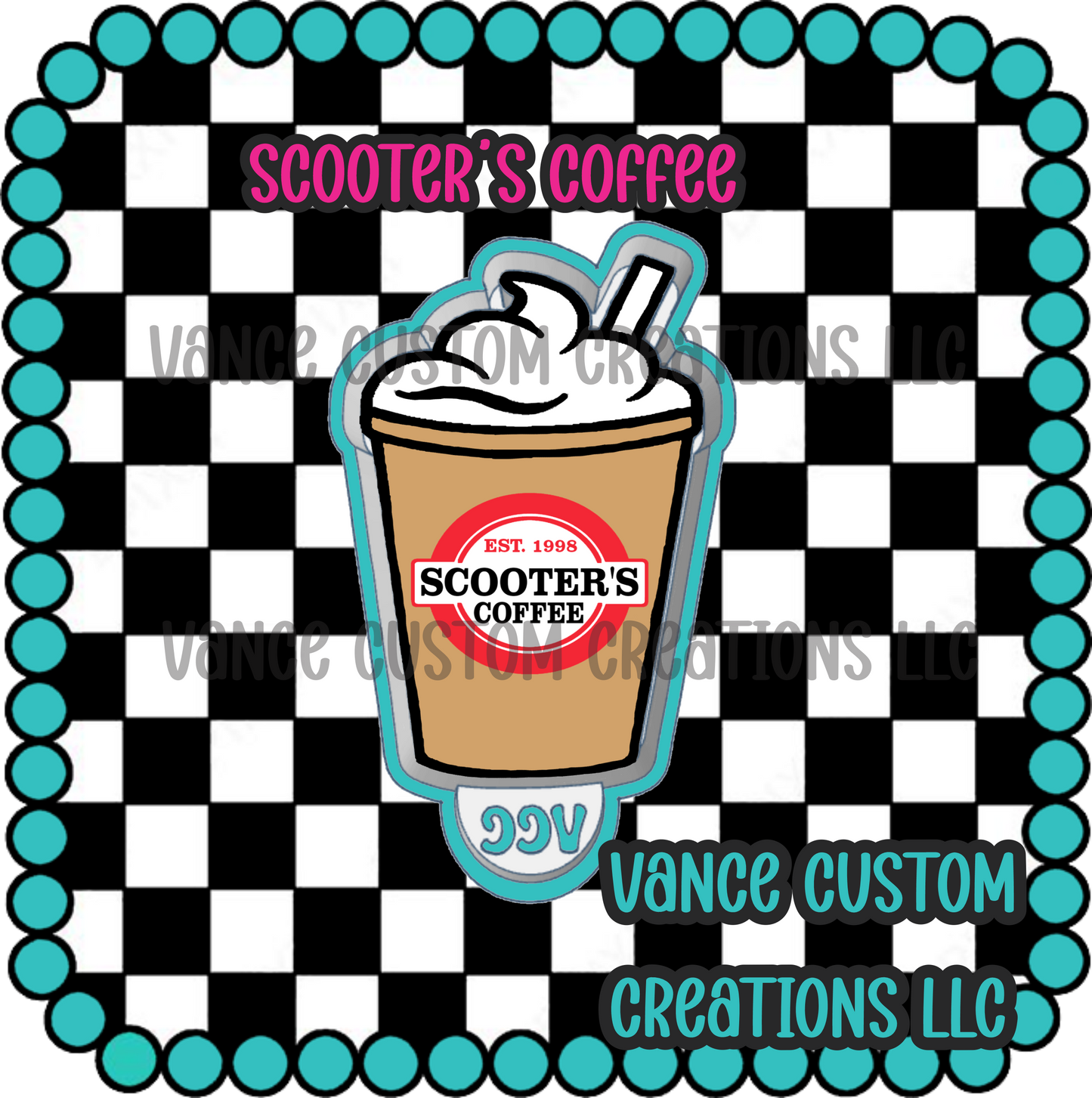 Scooter's Coffee Freshie Mold