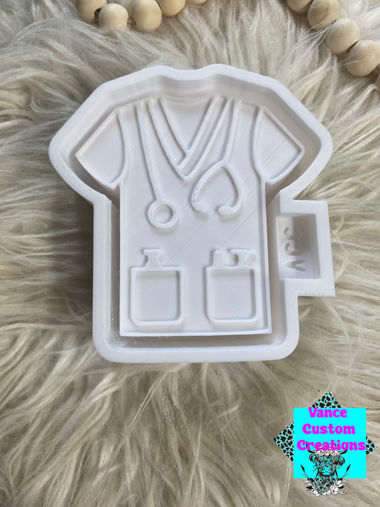 Scrub Freshie Mold