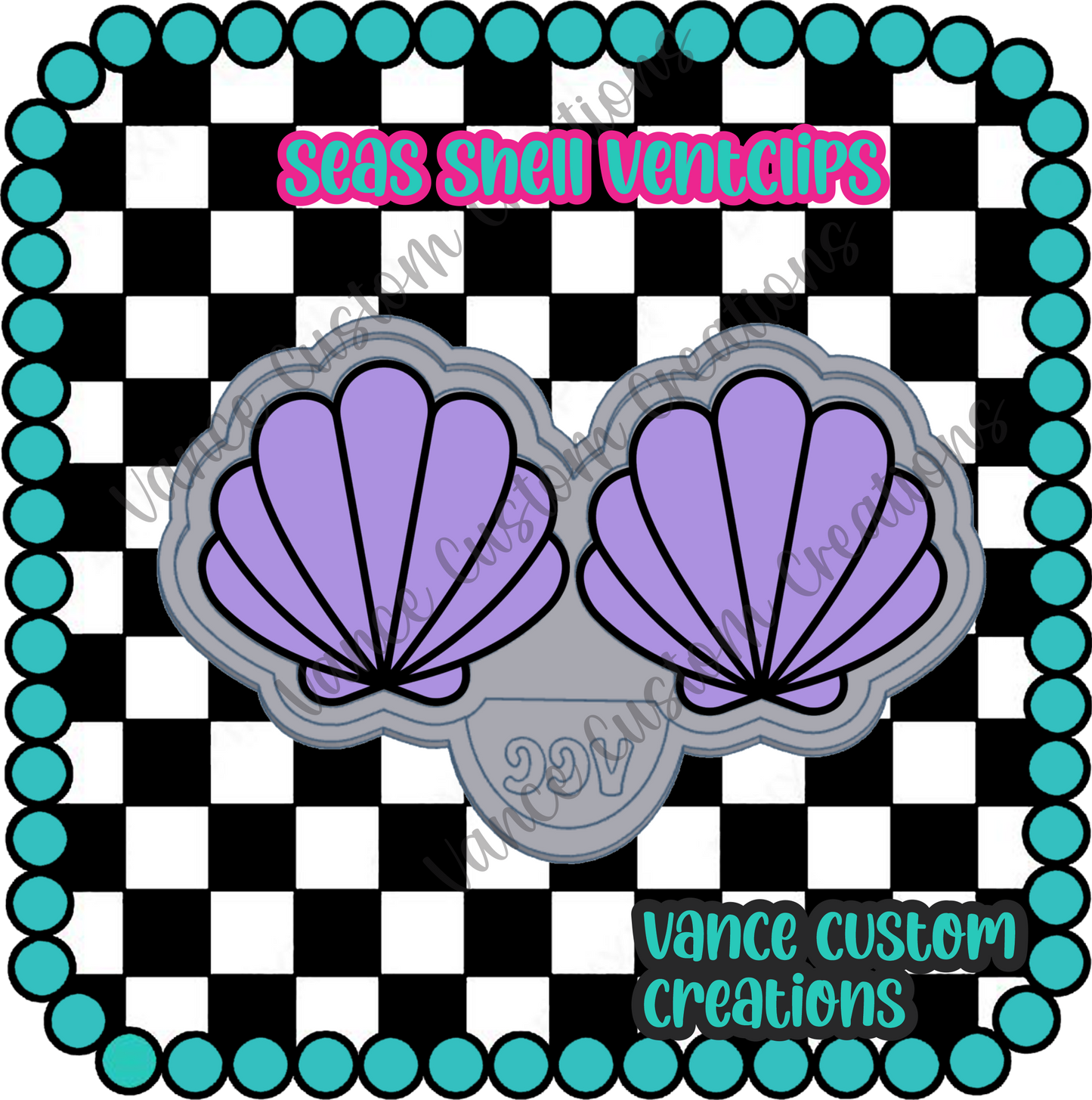 Sea Shell Ventclip Mold