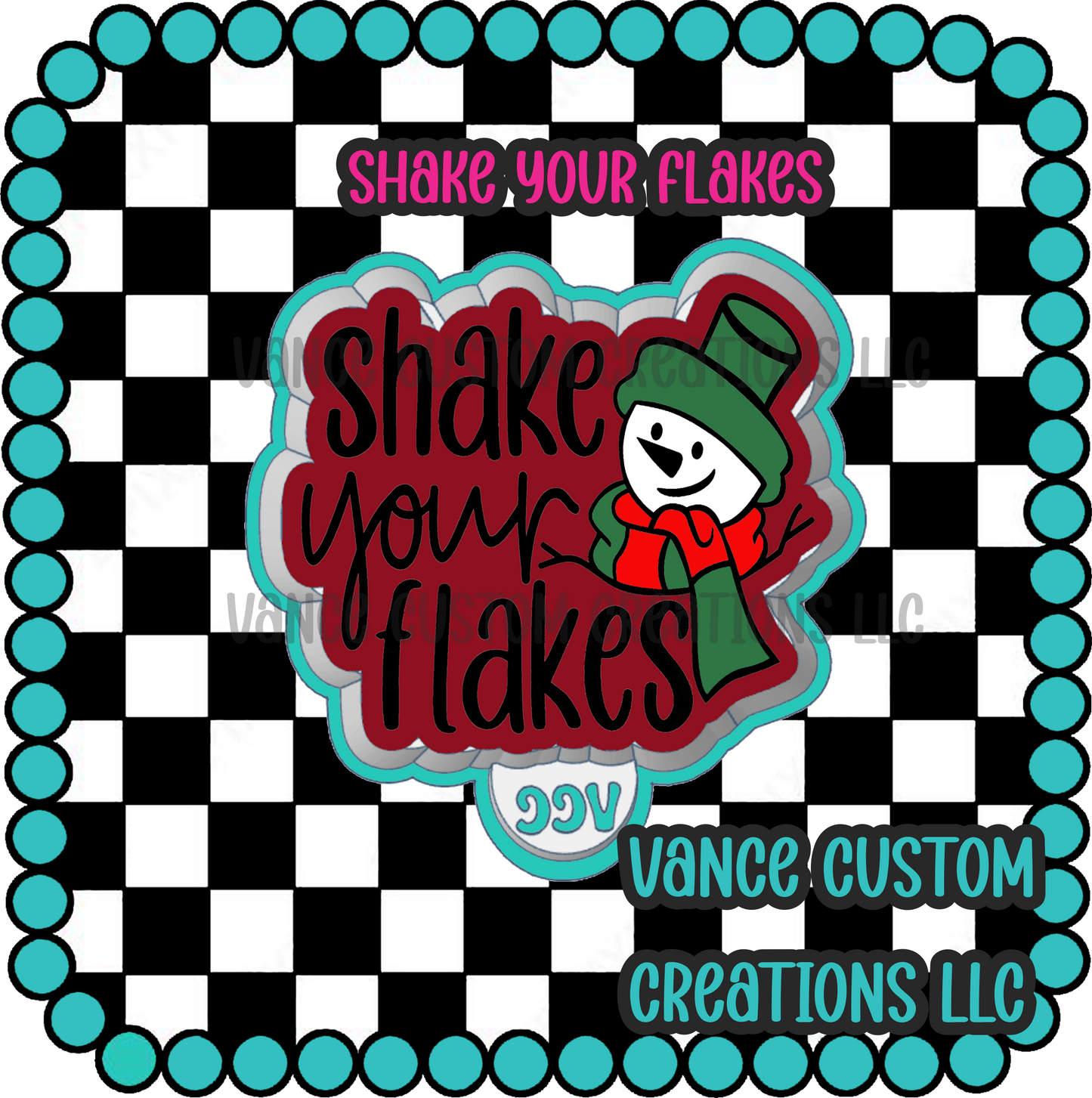 Shake Your Flakes Freshie Mold