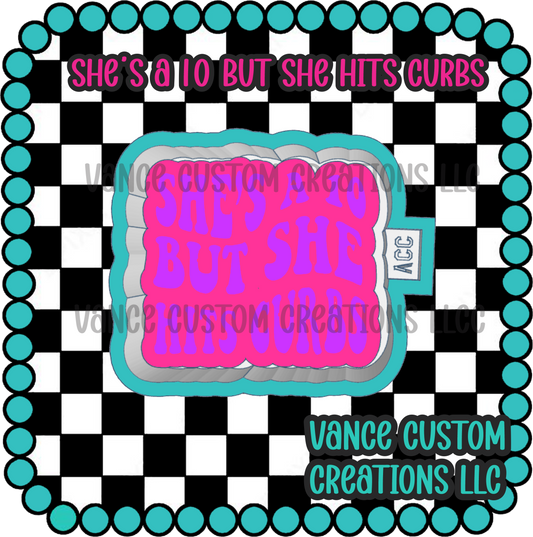 She's A 10 But She Hits Curbs Freshie Mold