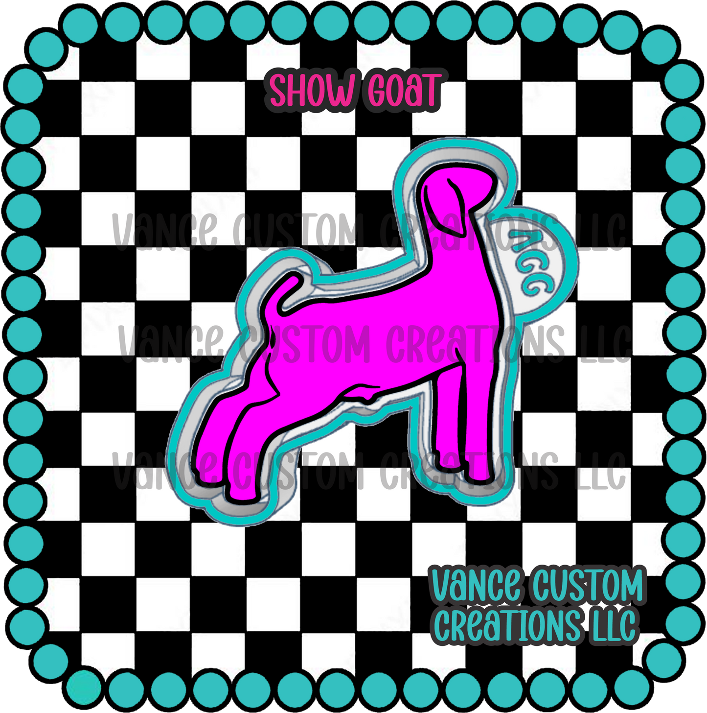 Show Goat Freshie Mold