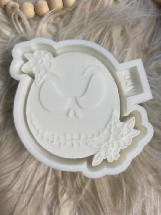 Skellington with Flowers Freshie Mold