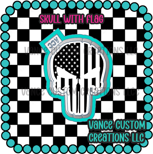 Skull With Flag