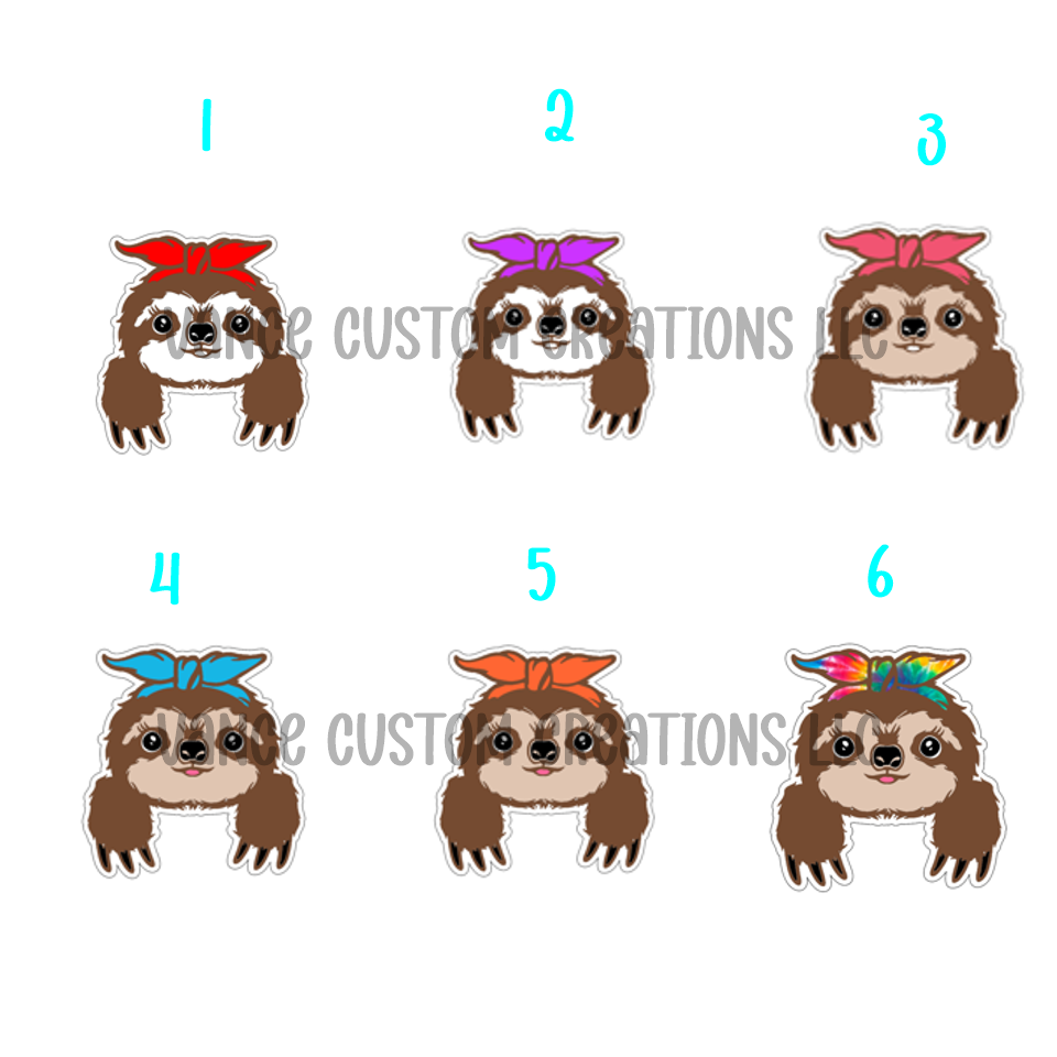 Sloth with Bandana Cardstock