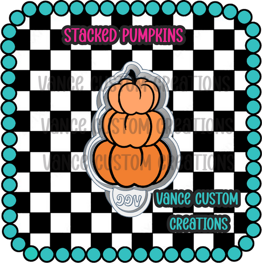Stacked Pumpkins Freshie Mold