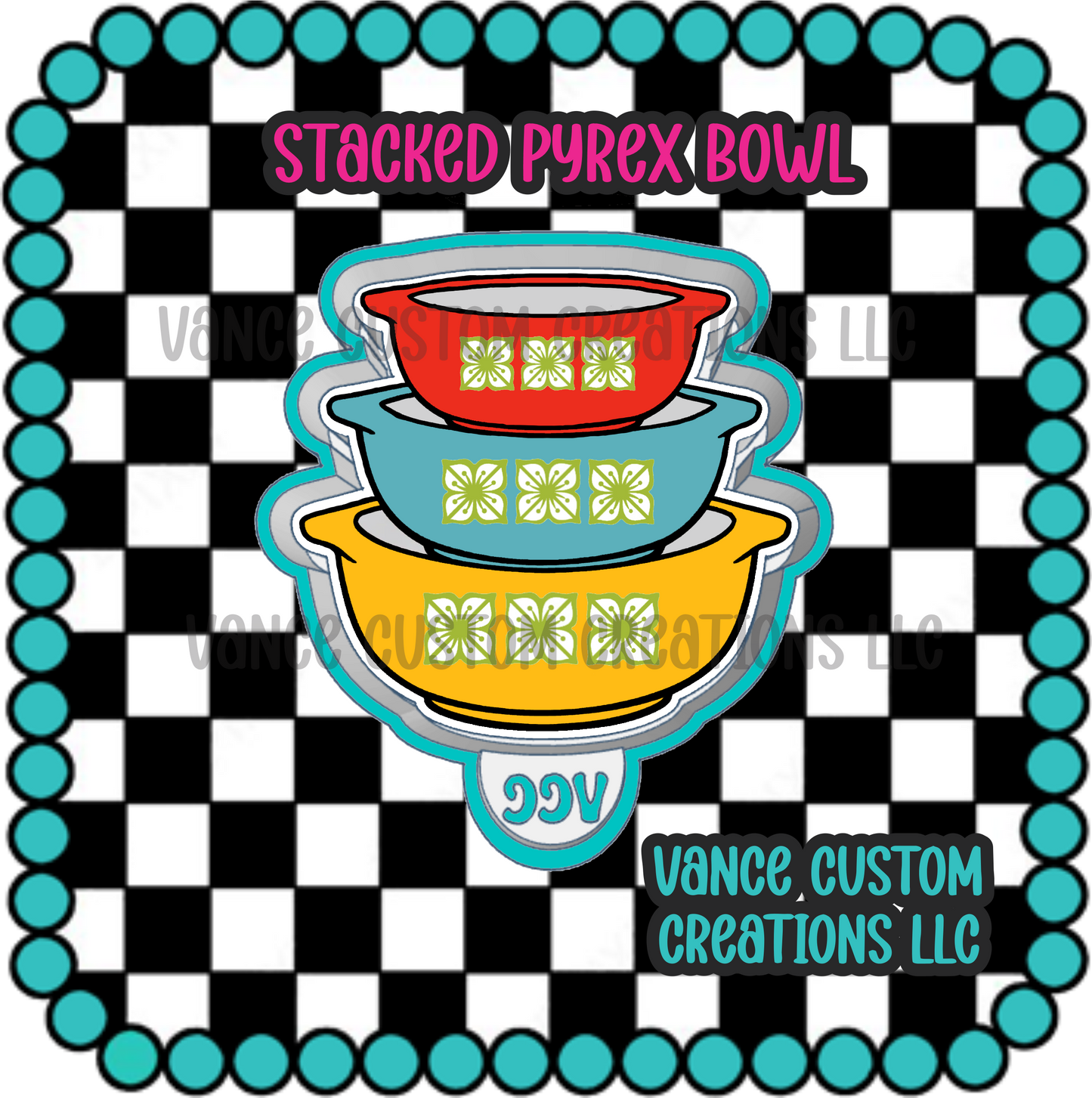 Stacking Pyrex Bowls Freshie Mold