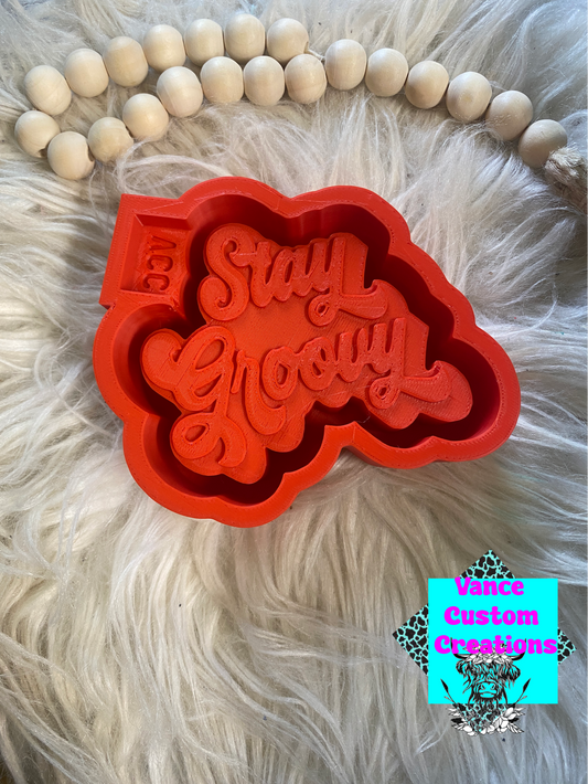 Stay Groovy Freshie Mold