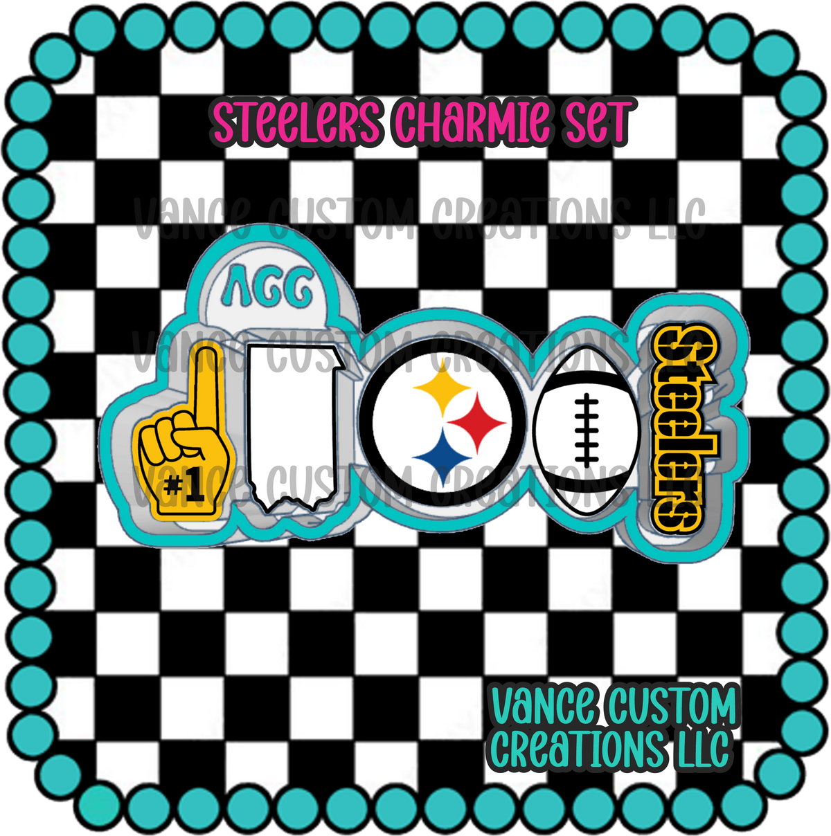 Steelers Charmie Set Mold
