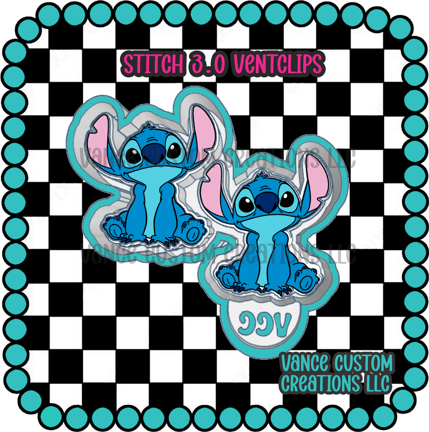 Stitch 3.0 Ventclips Freshie Mold