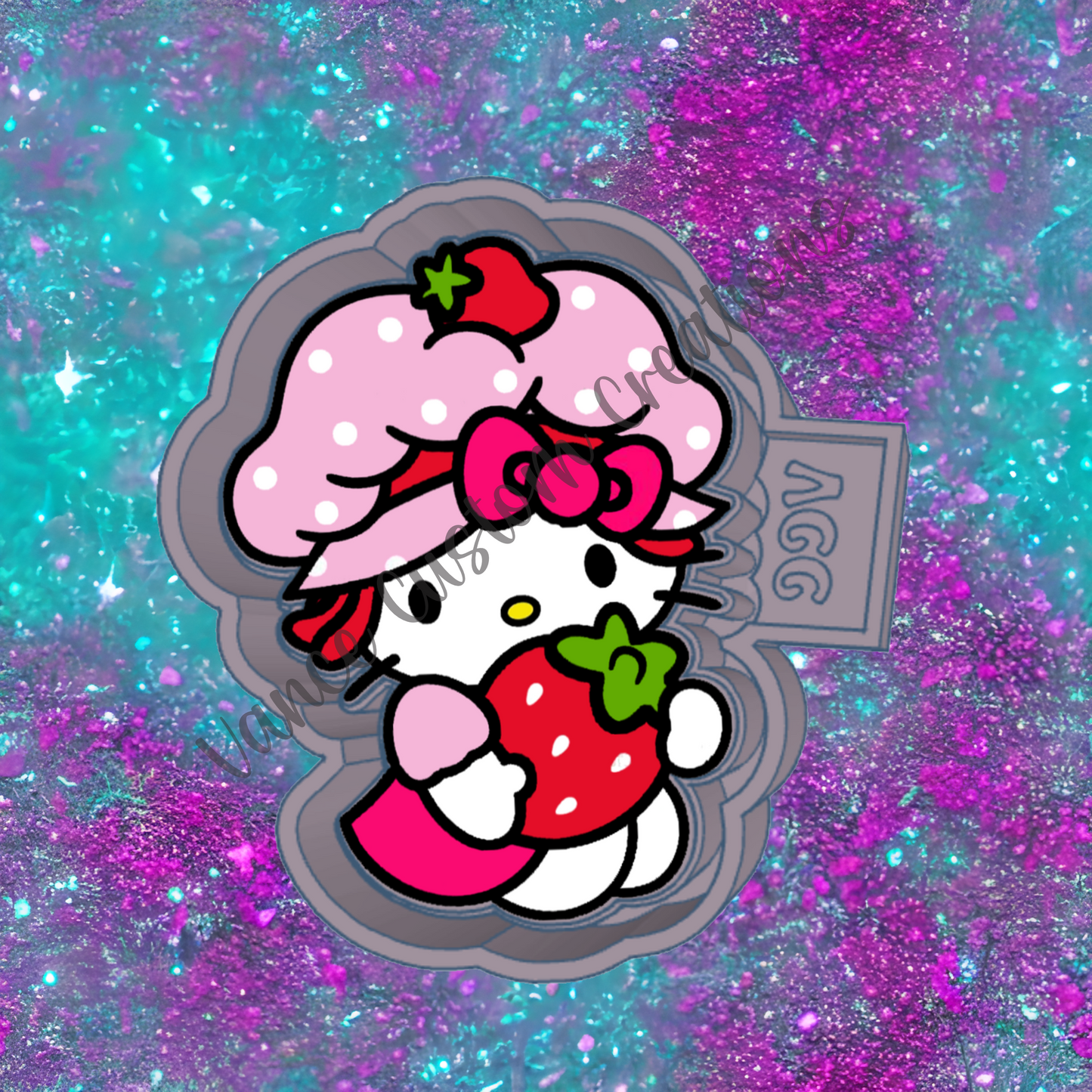 Strawberry Shortcake Hello Kitty Freshie Mold