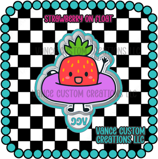 Strawberry in Float Freshie Mold