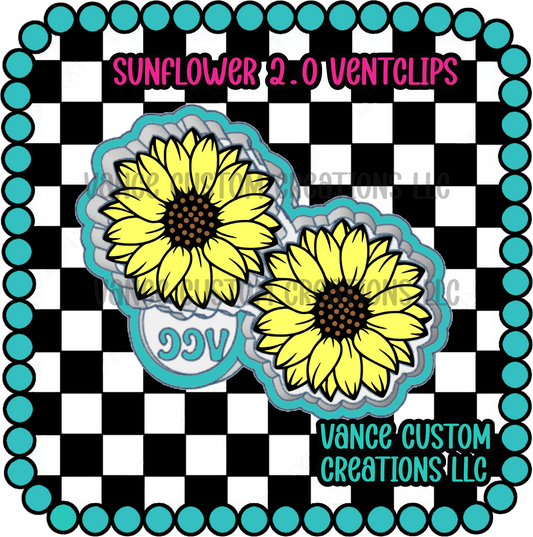 Sunflower 2.0 Ventclip Freshie Mold