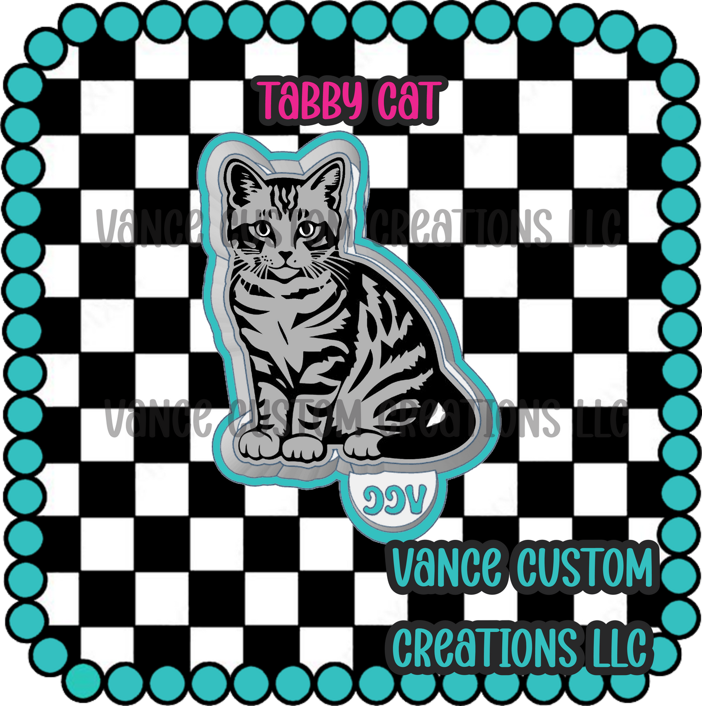Tabby Cat Freshie Mold