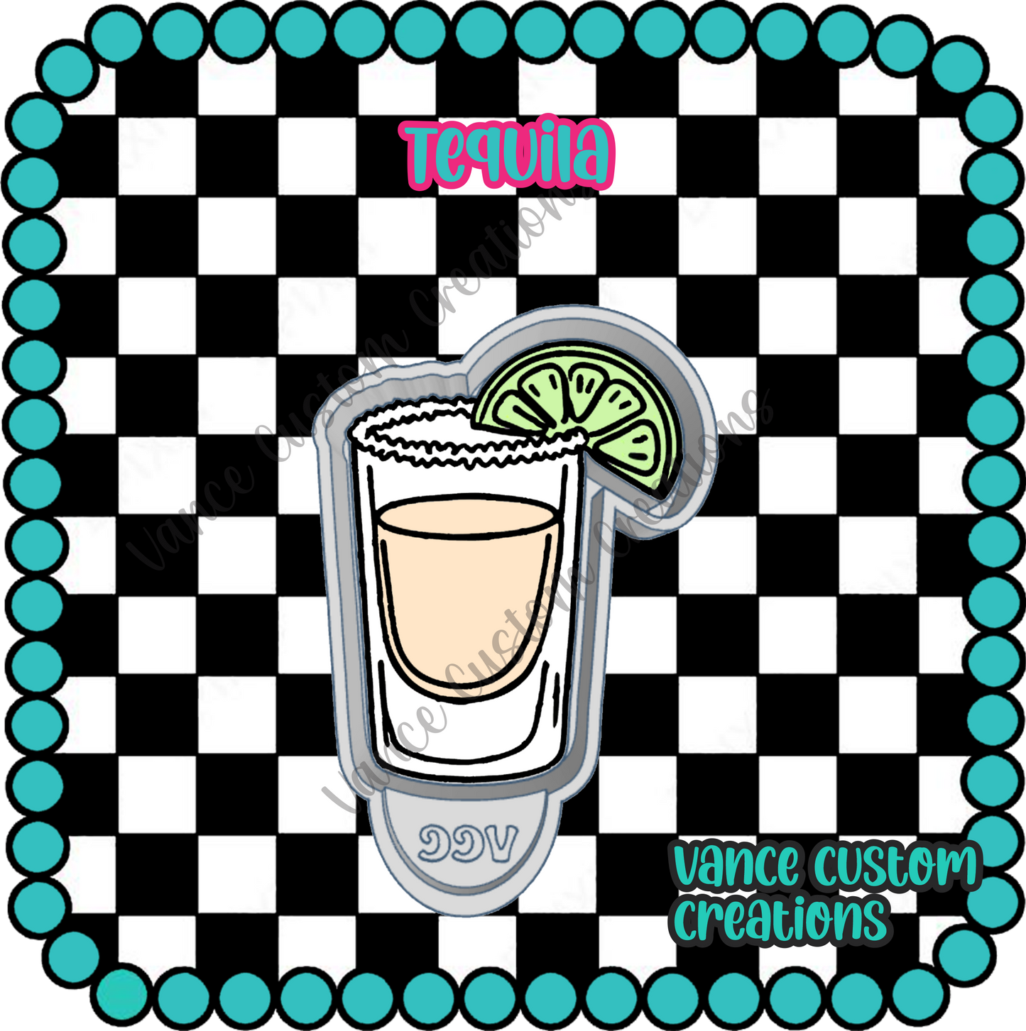 Tequila Shot Freshie Mold