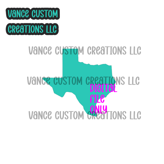Texas Cardstock SVG