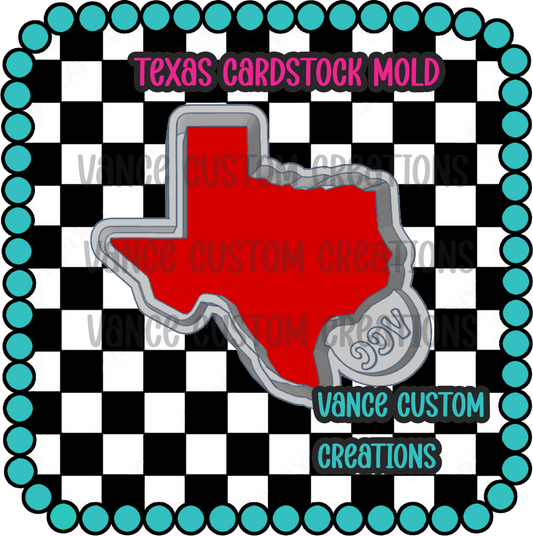 Texas Cardstock Freshie Mold