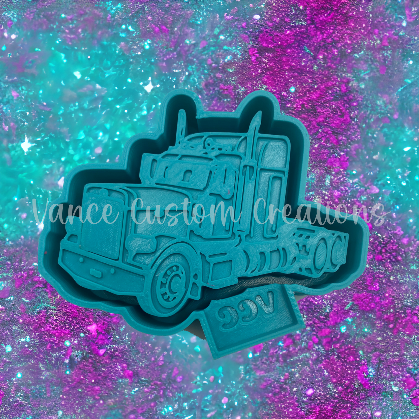 Tractor Trailer Freshie Mold