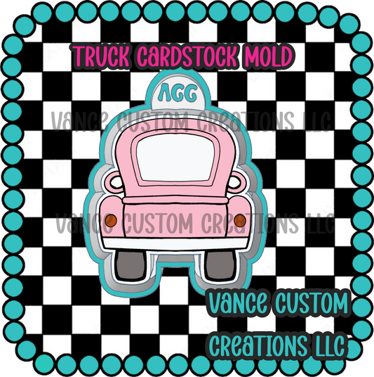 Truck Cardstock Freshie Mold