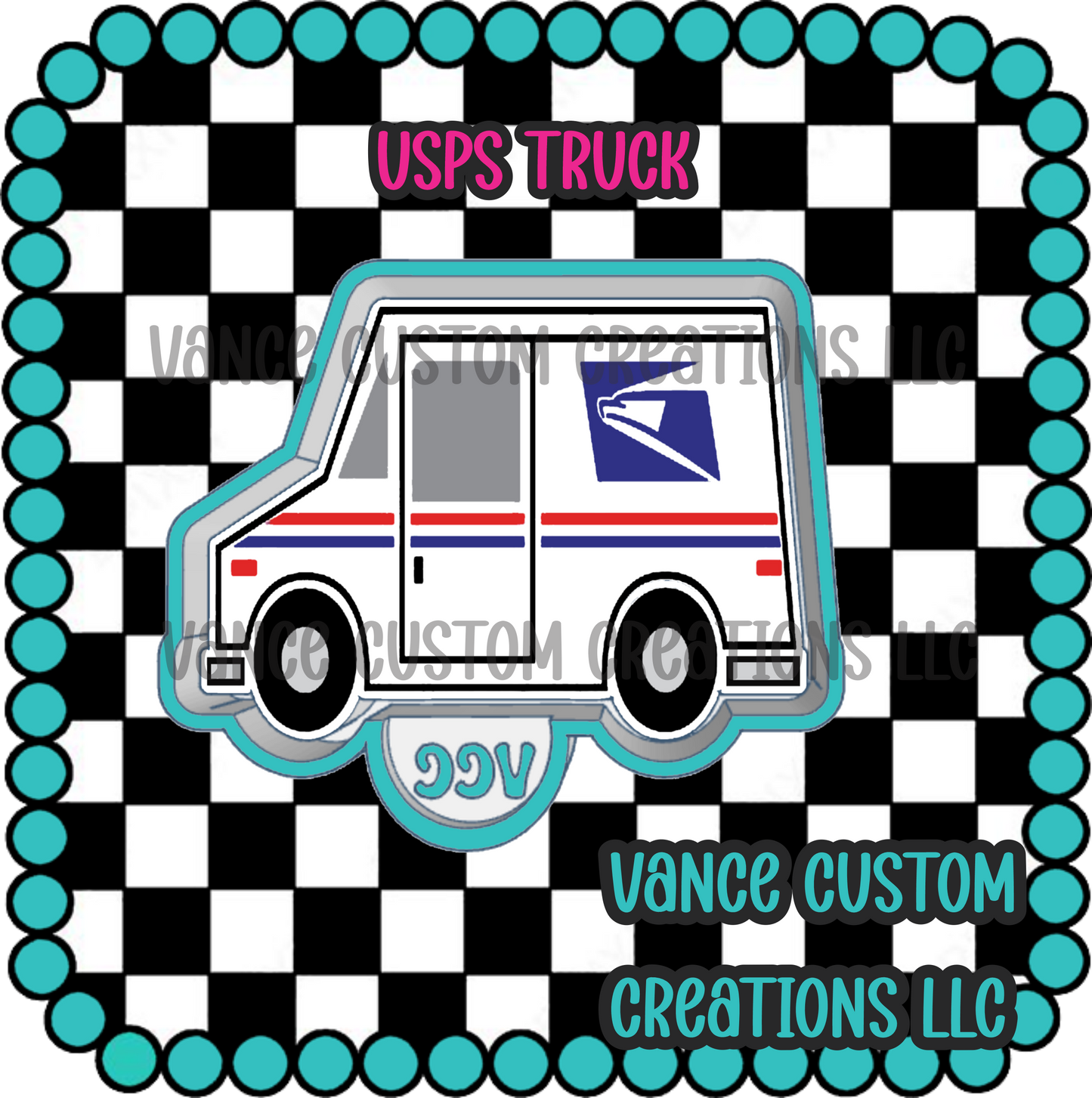 USPS Truck Freshie Mold
