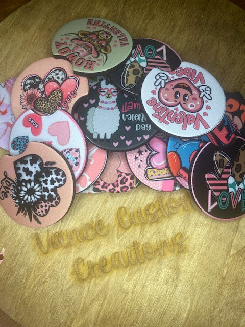 Valentine Car Coasters