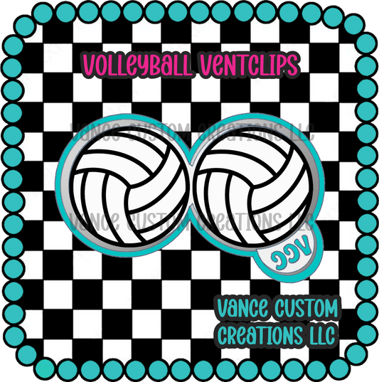 Volleyball Ventclip Freshie Mold