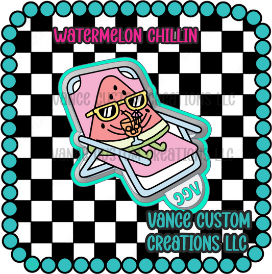 Watermelon Chillin Freshie Mold