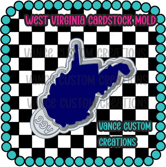 West Virginia Cardstock Mold