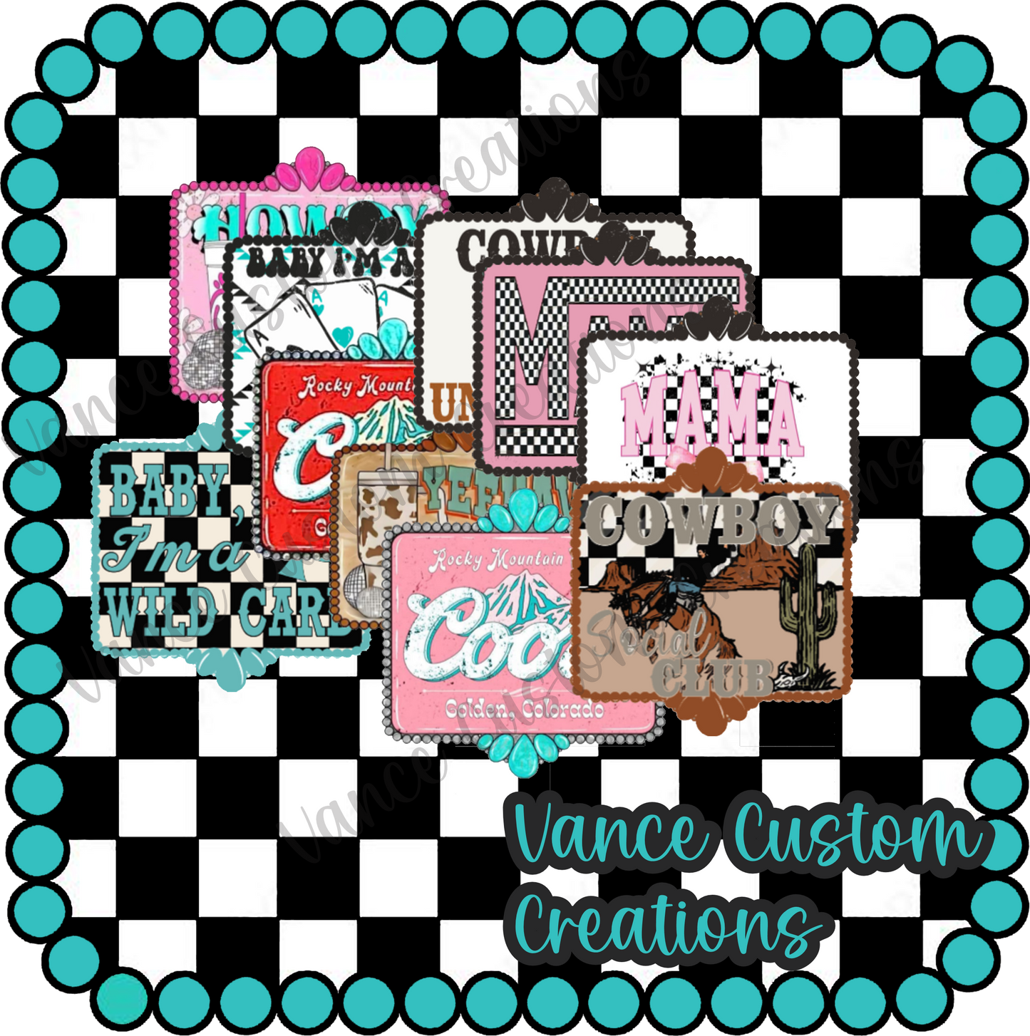 Western Frame Cardstock Grab Bag