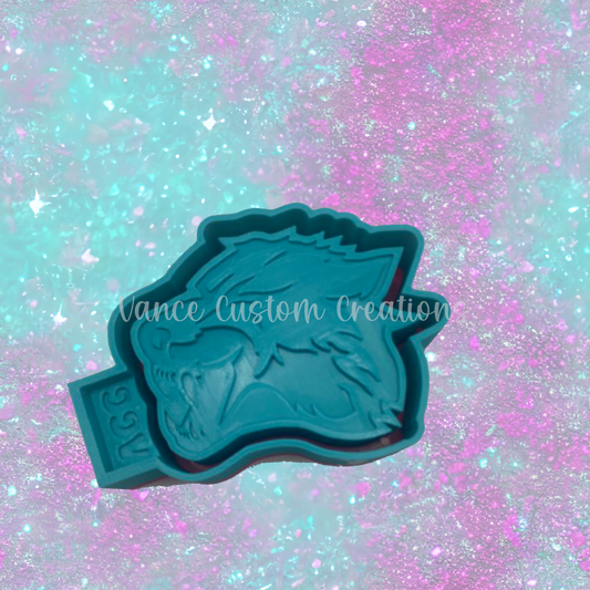 Wolf Mascot Freshie Mold