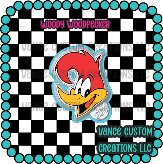 Woody Woodpecker Freshie Mold