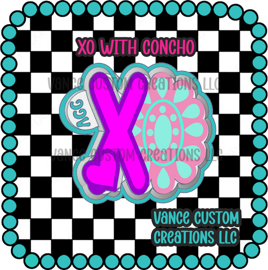 XO Concho Freshie Mold