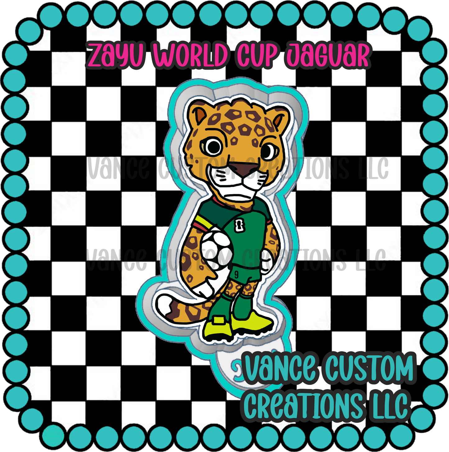 Zaya World Cup Jaguar Freshie Mold