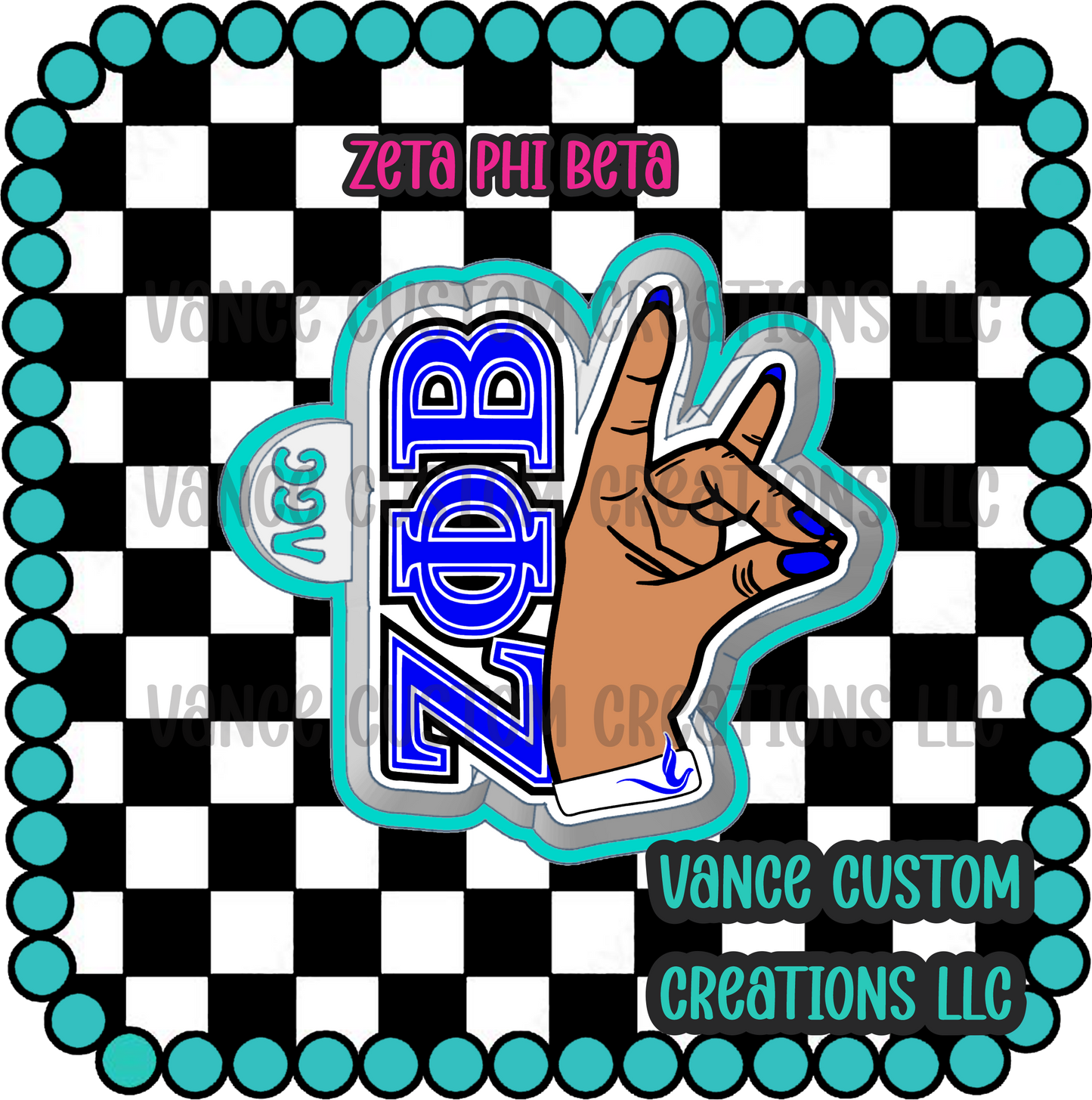 Zeta Phi Beta Freshie Mold