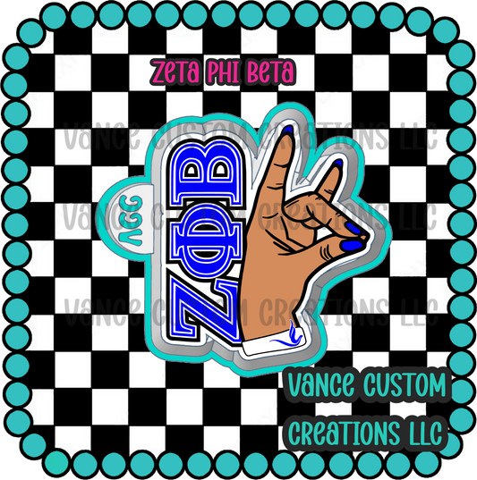 Zeta Phi Beta Freshie Mold