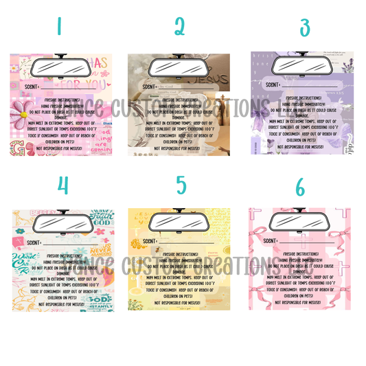 Faith Based Freshie Bag Inserts
