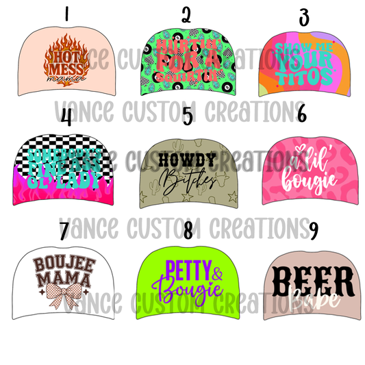 Baseball Hat Cardstock