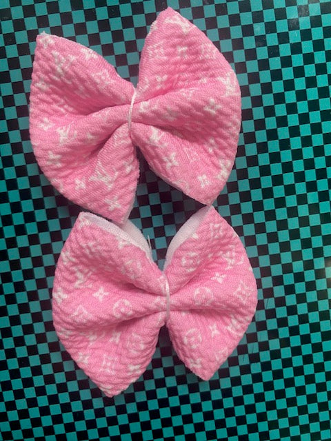 Pink LV Freshie Bow