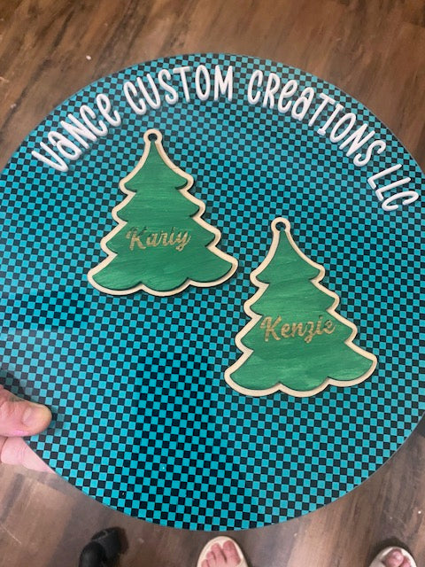 Personalized Christmas Tree Christmas Ornaments