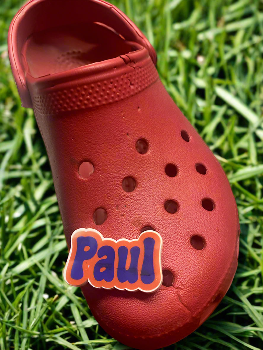 Personalized Name Croc Charm