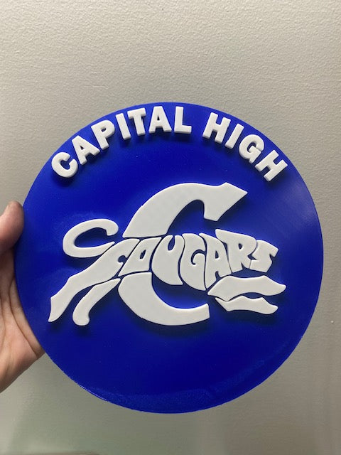 3D School Spirit Sign