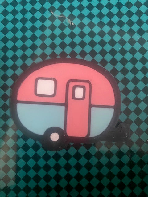 Camper 3D Printed Badge Topper