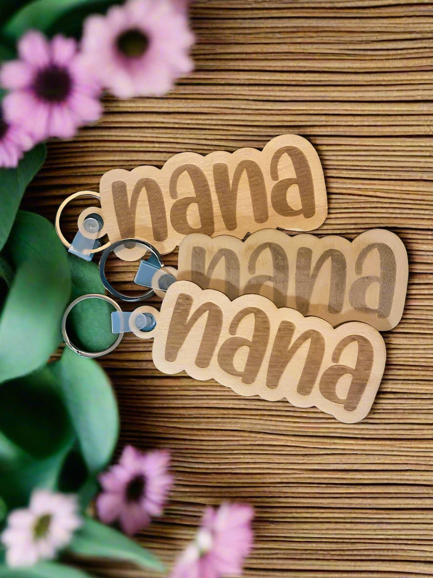 Women's Wooden Keychains